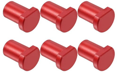 jojofuny 6pcs Woodworking Bench Dogs Aluminum Alloy Clamping Dogs for Workbench Positioning Stop Blocks for Woodworking Tools