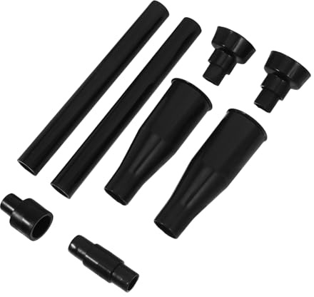 VICASKY 8pezzi Kit di Ugelli in Nero per Pompe da Fontana Stagni e Acquari Accessori per Giochi d Acqua Testa per Pompa da Giardino Ugelli per Statue e Parti per Fontane da Esterno