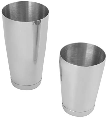 Taidda Set da Cocktail Boston Shaker in Acciaio Inossidabile | Strumento Durevole a Prova di Perdite | per Bar, caffè, Famiglie | Acciaio Inossidabile 304 | Argento, Tazza piccola: 550 Ml, Tazza