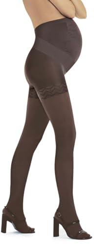 Solidea Collant 140 den NERO WONDER MODEL MAMAN 140 opaque art. 0404A4 Size XL