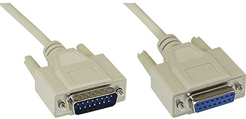InLine 17746 câble SCSI Beige S-VGA 5 m VGA (D-Sub) - Câbles SCSI (Beige, S-VGA, 5 m, VGA (D-Sub), Male connector / Female connector)