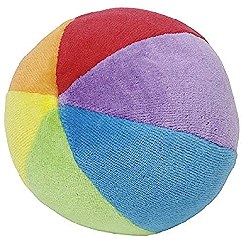 goki 65042 - Stoffball mit Rassel für Babys