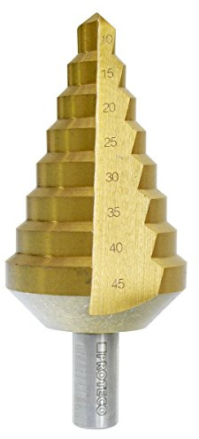 Proteco-Werkzeug® HSS Titan TIN Profi Stufenbohrer Konusbohrer Schälbohrer Metallbohrer 10-45 mm