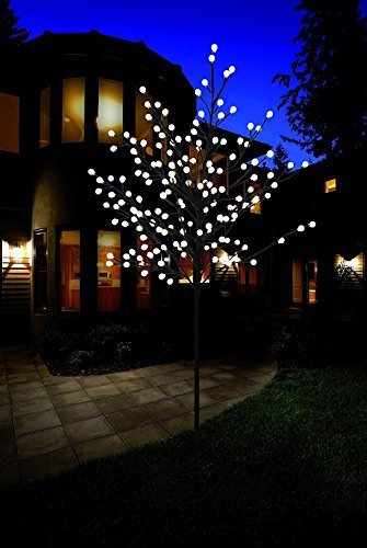 Premium Arbre LED éclairé/Blanc Chaud/différentes tailles/arbre lumineux pour l'intérieur et l'extérieur 150 cm mit 200 LED 150 cm warm-weiß