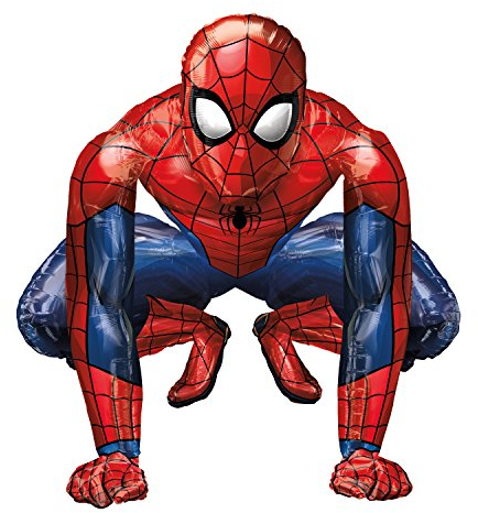 Amscan 3819401 - Globo hinchable Spiderman, tamaño 38 x 38 cm, cumpleaños, decoración