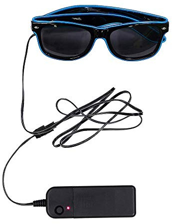 Dress Up America LED-beleuchtete Partybrille – erhältlich in 4 lustigen Farben: Blau, Grün, Rot und Gelb