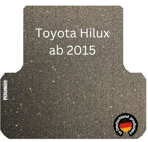 PICKUPMATTE Antirutschmatte für Toyota Hilux Revo, Doppelkabine mit Original-Laderaumwanne (8. Gen., ab Bj. 2015)