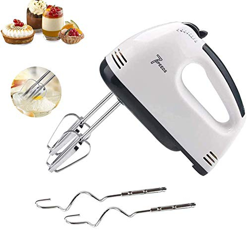 Miscelatore Elettrico Frullino per Le Uova della Macchina del Miscelatore della Mano del Frullino per Le Uova Elettrico A 7 velocità della Frusta per Cottura Dellalimento della Cucina Potenza 100W
