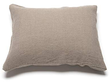 LinenMe Kissenbezug 40x80 - Luxuriöse Kopfkissenbezug 100% Leinen - Gewaschene Bettwäsche Antiallergische - Pillow Case - Natural