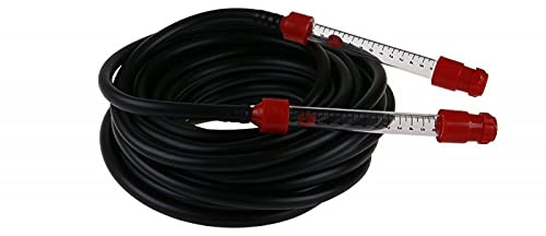 LEVIOR - Nivel de burbuja, manguera de 15 m, tubos de cristal.