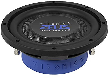 500W 8 inch 20 cm Zeus Series Dual 2-ohm Shallow Mount Car Audio Subwoofer Hifonics Made in Germany