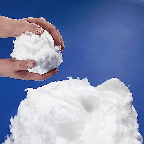 Formbarer Kunstschnee Schneewatte aus Glasfaser weiß 1 Rolle 60 x 40 cm Winterdeko Weihnachts-Dekoration