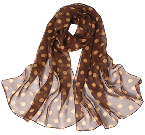 FAIRYGATE Chiffon Schal Stola Damen Festlich Dünner leichter und weicher Damen Schal Chiffon A4815