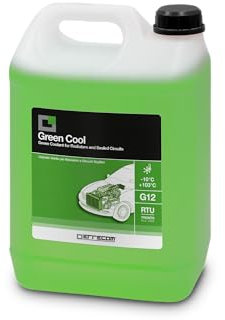 ERRECOM Green Cool, Green Coolant and Antifreeze -10°C/+103°C, Formulation with organic-based OAT inhibitor package, G12, Ready to Use, 5 Litre