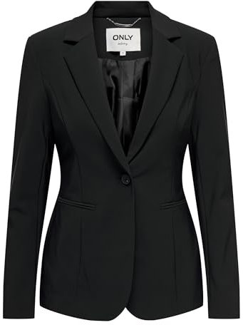 ONLY Onltravel L/S Fit Blazer TLR Noos, Nero, 44 Donna
