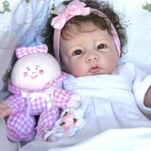Bambole Reborn Femmina Bambole Originali Realistiche Corpo Morbido Baby Doll 20 Pollici Nata di nuovo Bambola occhi aperti Sembra un vero bambina