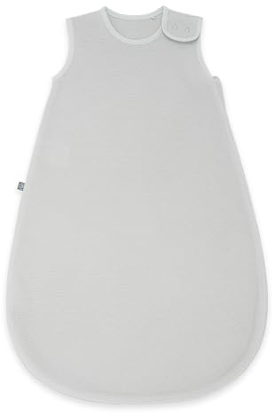emma & noah Baby Wolle-Seide Schlafsack 0.5 TOG für den Sommer, Atmungsaktiv und temperaturregulierend, Strampelsack für Neugeborene