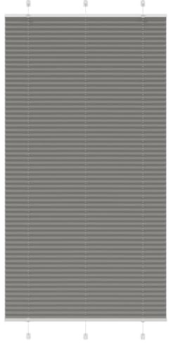 vidaXL Tenda Plissettata Antracite 110x200cm Larghezza Tessuto 109,4cm