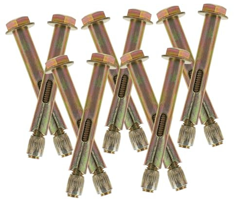 DECOMELODY 10pièces Ancrage à Expansion Acier Pour Béton Chevilles à Frapper à Usage Professionnel Fixations Robustes Pour Maçonnerie