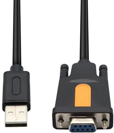 AYWHP FT-232 Cable Adaptador Serie USB a RS-232 USB a RS-232 DB9 Serial 9 Pin Adaptador Cable convertidor en Serie para Cajas registradoras, módems, escáneres y cámaras Digitales 6FT/1.8m