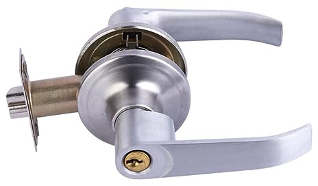 UKCOCO 1 Ensemble Serrure de Porte Inoxydable Verrouillage pour Intérieur Extérieur Convient Aux Portes de Chambre de Salle de Bain