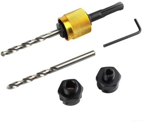 Drill Extension Tool Designed for Fast and Easy Changing of Hole Saws to Enhance Workflows (round handle)