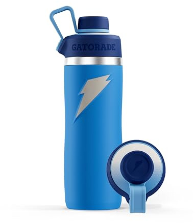 Gatorade 'Overtime' 22oz Stainless Steel Water Bottle, Twist Cap, Royal Blue/Navy