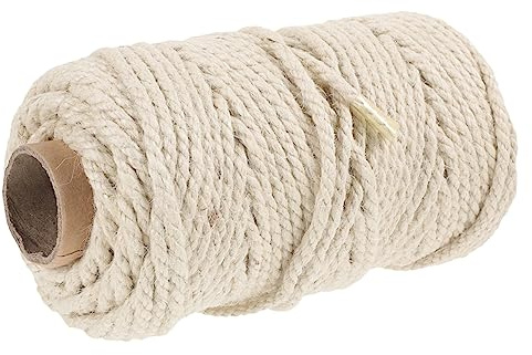Luxshiny Sisalseil 4mm X 50m Natürliches Hanfseil Zuschneidbar Verschleißfest für Katzenkratzbaum Selbstgemacht Katzenmöbel Zubehör Haustierzubehör