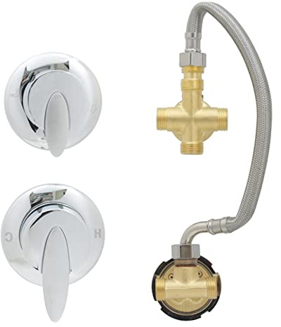 Pannello doccia in ottone Valvola miscelatore 3/4/5 vie Interruttore acqua calda e fredda Controllo termostatico Cartuccia in ceramica 4 vie filettato Inverter Colonna Doccia Rubinetto.