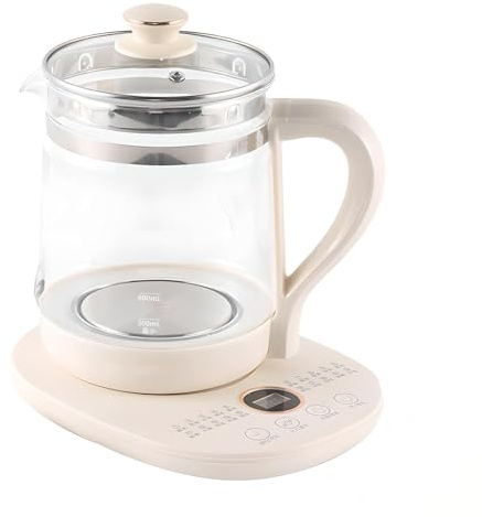 Smart Kettle Automatic Multifunctional Tea Coffee Multifunctional Kettle and Stew Pot,health pot1.8L with Thermometer smart kettle for Tea, Boiling Water, Stainless Steel Base