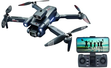 Flybotic - Drone Air Vision HD – Drone Pliable Wifi avec Caméra HD – Décollage & Atterrissage Automatiques – Vol Stationnaire – Technologie 2,4 GHz – 2 Batteries Rechargeables – Dès 14 Ans