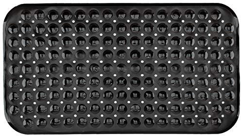 BRANDSSELLER - Alfombra de Baño 70 x 38 cm Antideslizante con Ventusa Negro