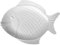 Holst Porzellan/Germany FISCH 50 Plato para pescado 50 cm Nemo, blanco, 49 x 30.5 x 6 cm