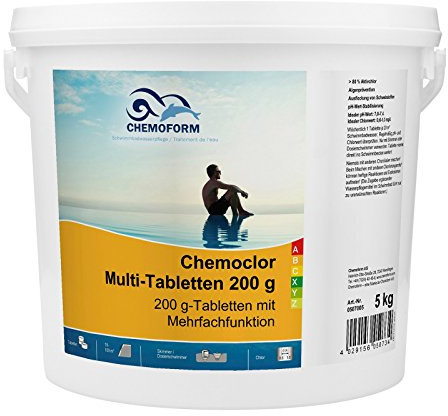 Chemoclor Multi-Tabletten (200 g) mit Mehrfachfunktion 5 Kilo