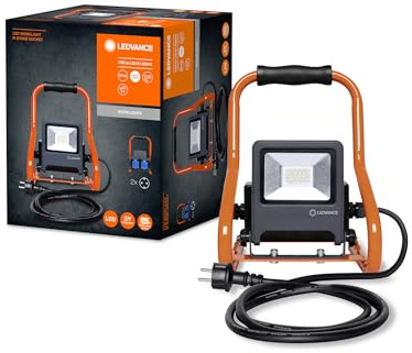 LEDVANCE LED Arbeitslicht, Leuchte für Außenanwendungen, Kaltweiß, R-Stand, 20W LED Worklight