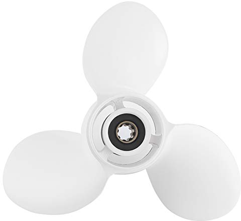 3-Blatt-Marinepropeller, 8 Spline-Zahnmotoren Außenborder-Propeller 683-45941-00-EL 9 1/4 x 12 Passend für 9,9-15 PS