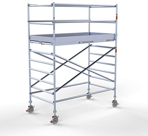 AC Steigtechnik PRO-L 250 Aluminium-Rollgerüst 4m Arbeitshöhe, freistehender Aufbau (4,30 m Arbeitshöhe)