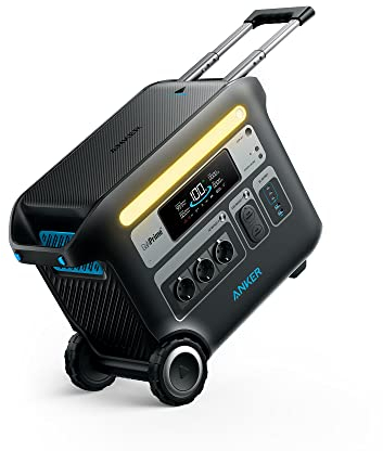 Générateur solaire Anker 767, Station électrique portable 2400 W avec batteries LiFePO4, générateur GaNPrime 2048 Wh pour alimentation de secours domestique, balcon, camping et camping-cars