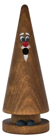 Crottendorfer Räucherkerzen - Räucherfigur/Räuchermännchen - Ziegenbeine - Motiv: Addi Advent - 13 cm - Made in Germany