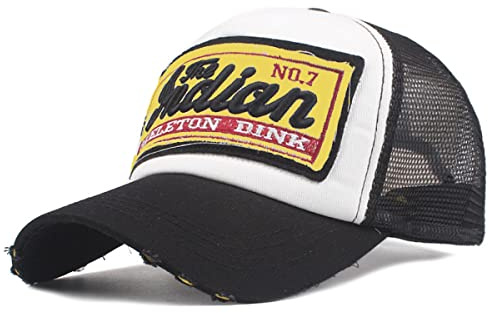 Sporty Trucker Mesh Baseballcap Indian Distressed Snapback Vintage Used Look Retro Sommer