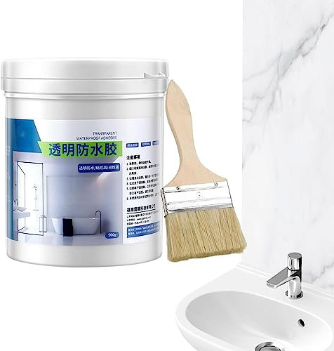 Adhesivo impermeable invisible, silicona para baño, pegamento silicona transparente, pegamento fuerte, superinvisible para uso industrial, interior y exterior