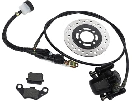 Sistema De Pinza De Freno De Disco Trasero Hidr¨¢ulico Go Kart,Frenos Go Kart, Pastillas Del Sistema De Pinza De Freno De Disco Trasero Rotor De Disco Freno Trasero Cilindro Maestro Conjunto De Pinza