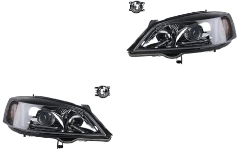 Johns, Scheinwerfer Satz Xenon passend für Opel Astra G 02/98-01/05 D2S H7 L& R + Nebel
