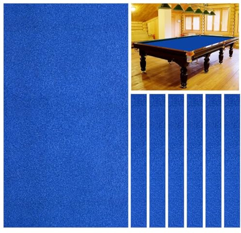 FUYAO Billardtisch Filz, Billardtuch 7ft/8ft/9ft - Snooker Tischdecke Filz, Innensportspiel Tischdecke - 3 Farben (blau, rot, grün) - enthält 6 Seitenstreifen
