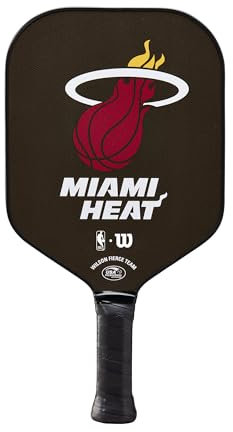 WILSON NBA Collection Fierce Team Pickleball Paddel, Griffgröße 6,4 cm, Miami Heat