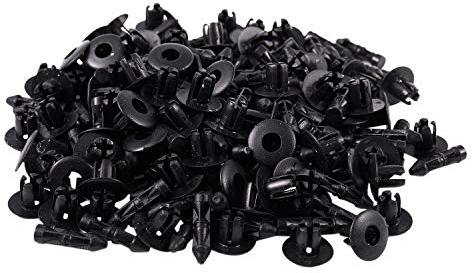 Rivetti in plastica con foro da 7 mm, clip di fissaggio per paraurti auto, 100 pezzi