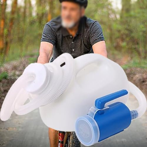 BEOTAY Colector Urinario,Orinal Hombre para Ancianos E Incontinencia,2000Ml Urinario Portatil,Diseño A Prueba De Derrames,Manguera De 1,6M,Profesional Botella Orinar Hombre