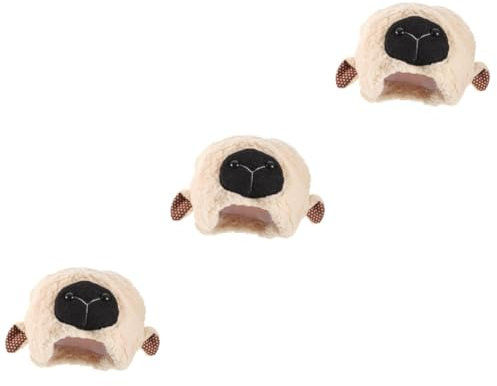 VICASKY 3stücke Lustiger Schaf-haarreif Aus Plüsch Weiches Bequemes Kostümzubehör Für Partys Und Festlichkeiten Für Halloween Weihnachten Und Cosplay-events Witzige Mütze Für