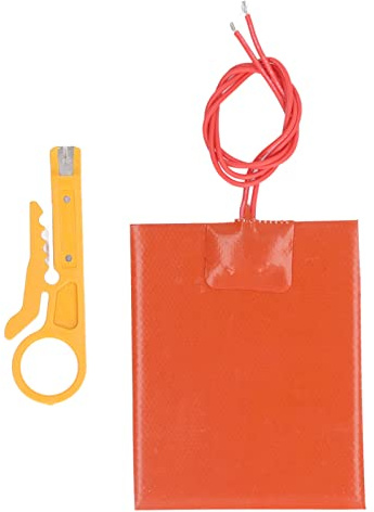 Fasseimerheizung – 3,15 X 3,94 Zoll Silikonkautschuk-Heizkissen, Dünn, Hohe Durchschlagsfestigkeit, Sichere, Flexible Heizmatte, 12 V, 20 W, 250 ℃