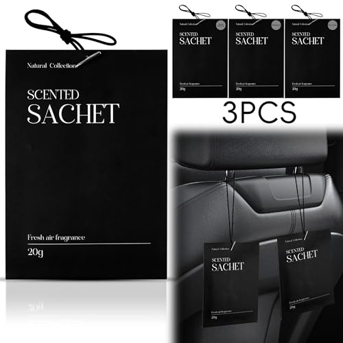 Bustina profumata per auto, deodoranti per auto a lunga durata, fragranze per auto da appendere, deodorante per ambienti nuovo odore auto, bustine fresche sacchetti per camera, armadio, cassetto